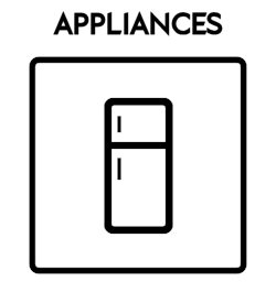 Appliances Icon With Text