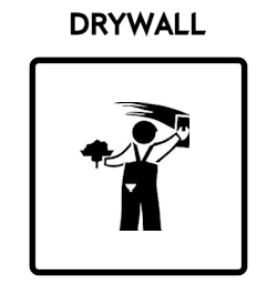 Drywall Icon With Text