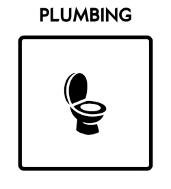 Plumbing Icon With Text